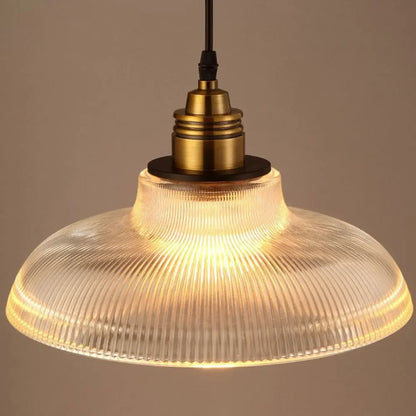 Hanglamp Ribbelglas – Elegante Glazen Pendel voor Eettafel & Hal