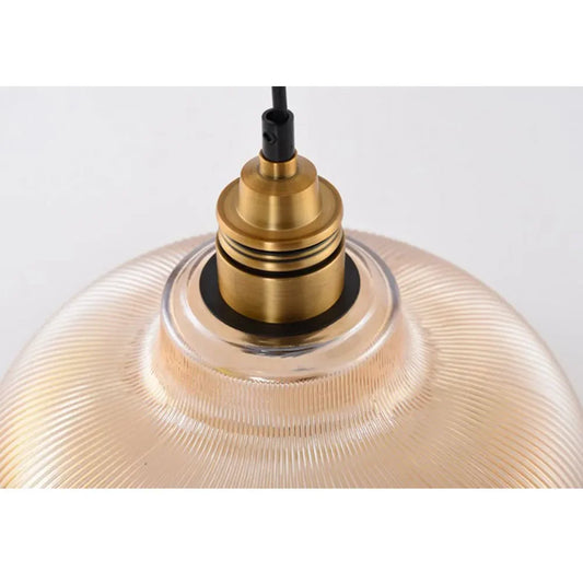 Hanglamp Ribbelglas – Elegante Glazen Pendel voor Eettafel & Hal