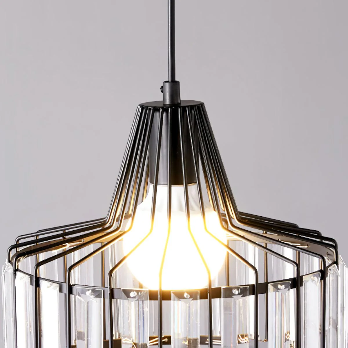 Hanglamp Kristal – Elegante Zwarte of Gouden Pendant voor Eetkamer