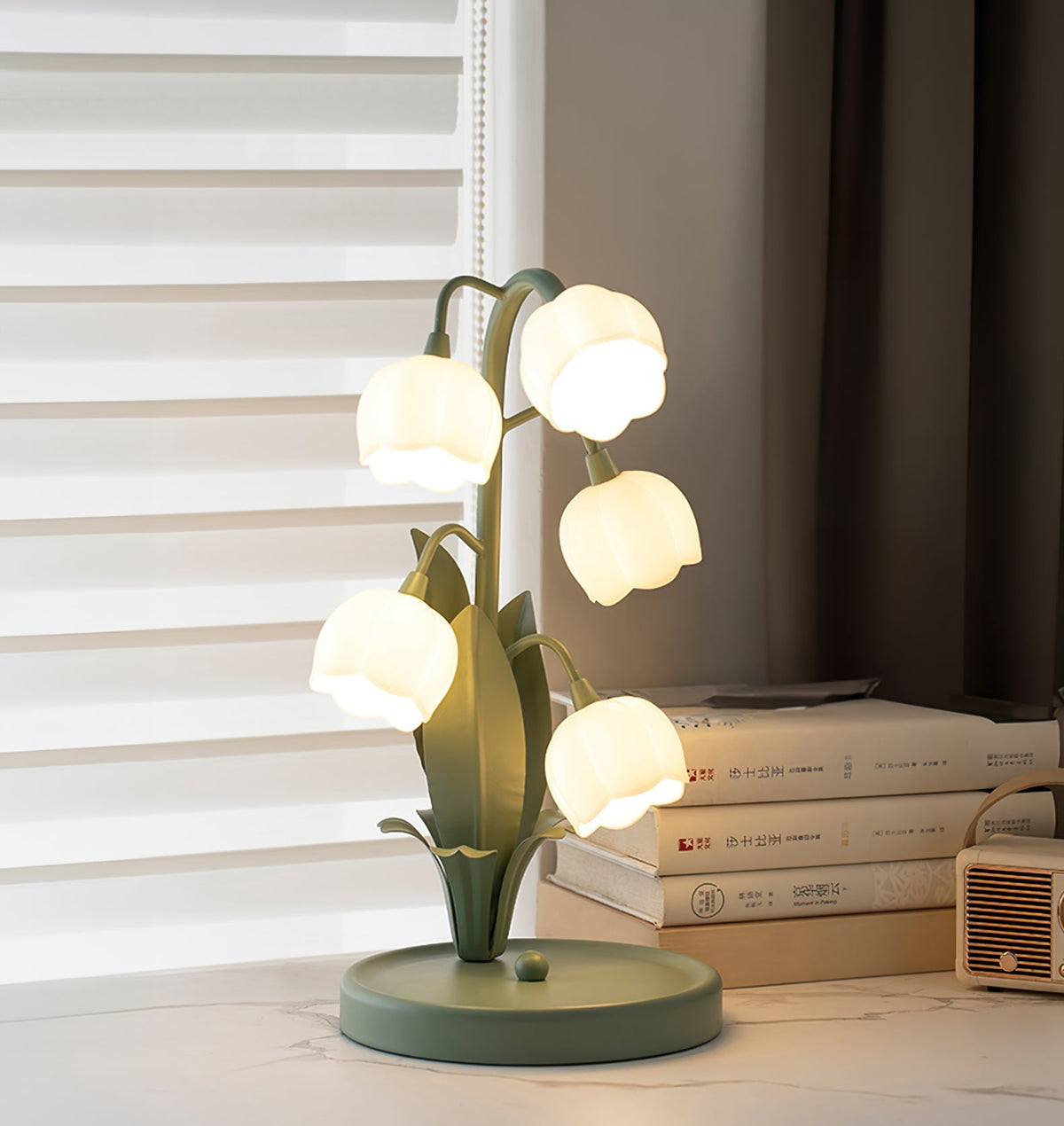 Tafellamp Orchidee – Elegante Bloemvormige Sfeerlamp Ø18 x H36 cm