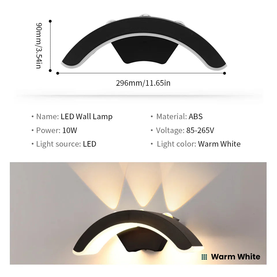 Buitenlamp Wand Zwart – Waterdichte LED Wandlantaarn IP66 voor Gevel & Balkon