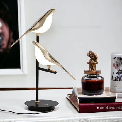 Wandlamp Vogel Goud – Moderne Nordic LED Wandlamp voor Slaapkamer & Woonkamer