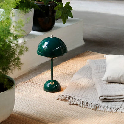 Mushroom Pod Tafellamp Oplaadbaar – Draadloze Dimbare LED Nachtlamp met Touch