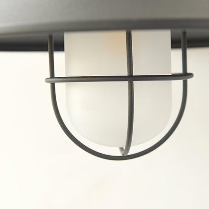 Buitenlamp Wand Industrieel – Waterdichte Zwarte Wandlamp met Glas voor Gevel
