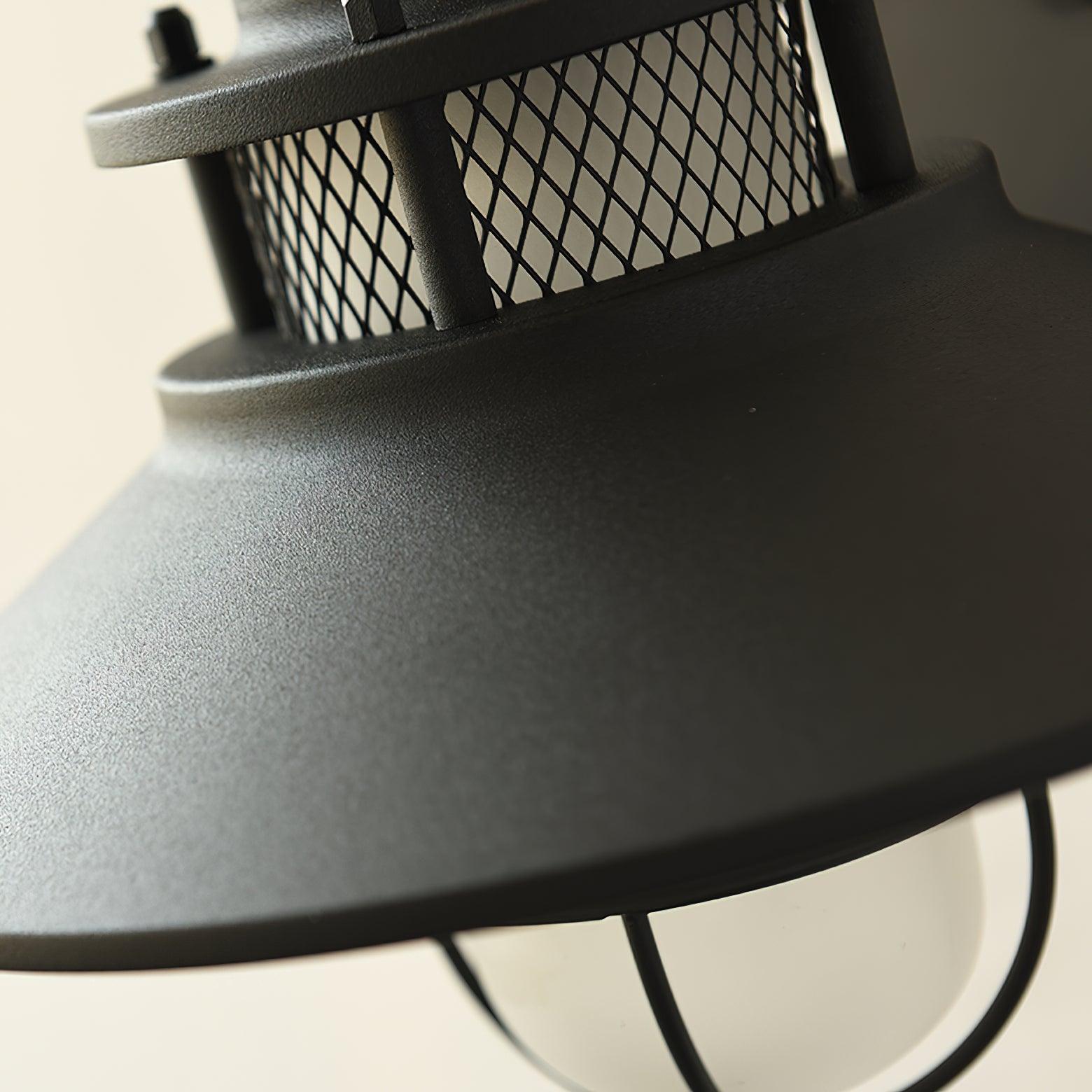 Buitenlamp Wand Industrieel – Waterdichte Zwarte Wandlamp met Glas voor Gevel