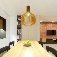 Hanglamp Hout Handgemaakt – Natuurlijke Scandinavische Houten Plafondlamp