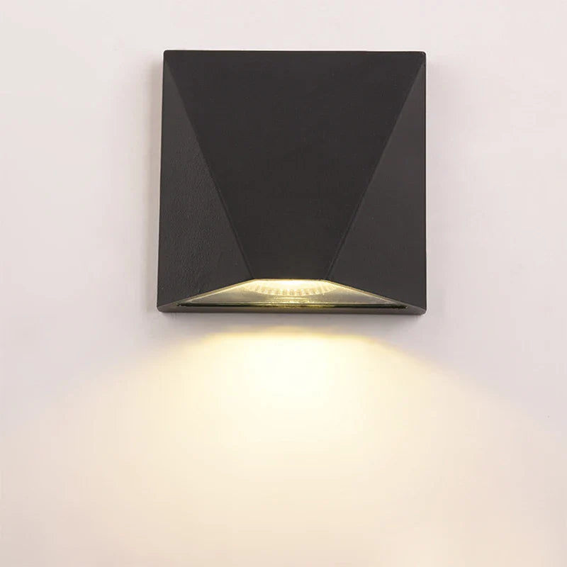Buitenlamp Wand Zwart 5W – Waterdichte Aluminium LED Wandlamp voor Gevel