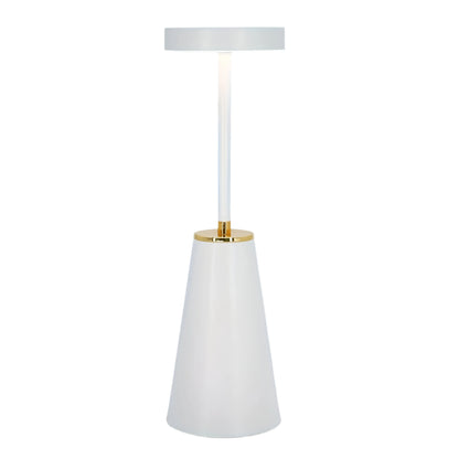 Draadloze Tafellamp Slank – Oplaadbare Touch Sfeerlamp met 3 Lichtkleuren & Gouden Accent