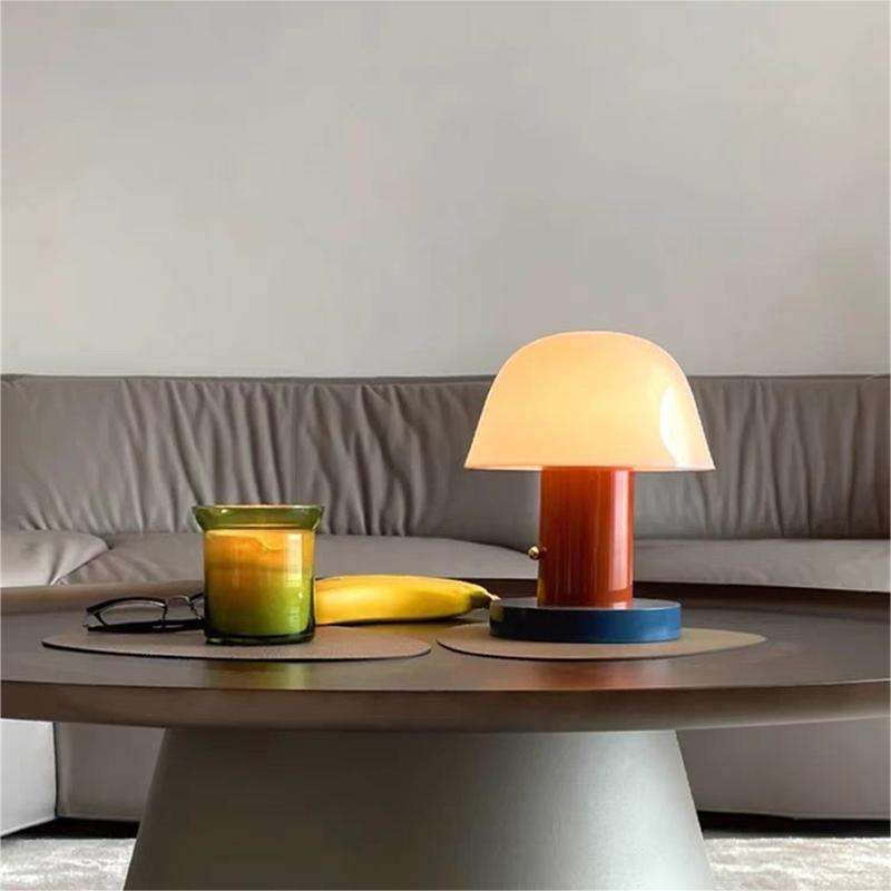 Mushroom Tafellamp Oplaadbaar – Draadloze Dimbare LED Paddenstoellamp met Touch