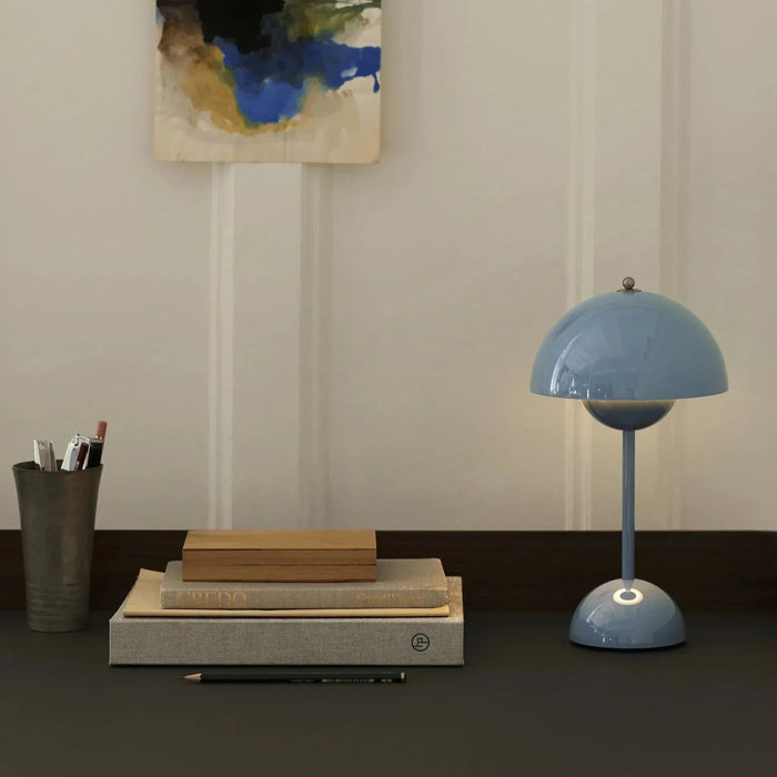 Mushroom Pod Tafellamp Oplaadbaar – Draadloze Dimbare LED Nachtlamp met Touch