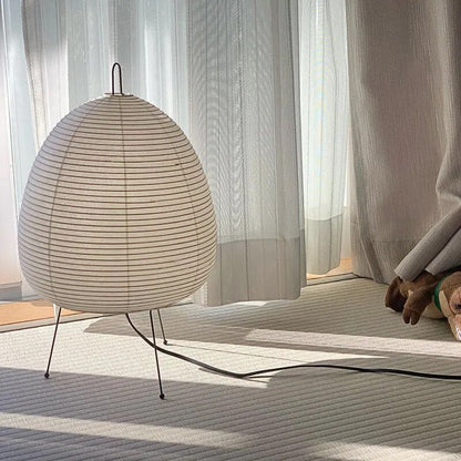Tafellamp Rijstpapier – Japandi Zen Sfeerlamp voor Slaapkamer & Woonkamer
