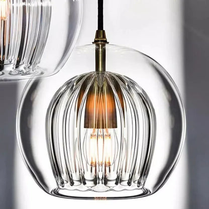 Hanglamp Glazen Bol – Moderne Pendant met Gekleurd Glas voor Eetkamer