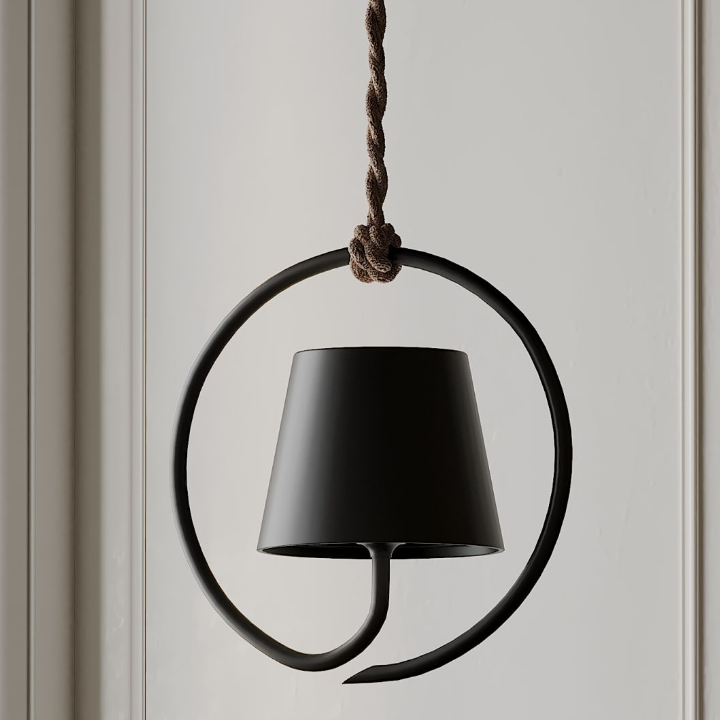 Oplaadbare Hanglamp Draadloos – Minimalistische LED Pendel voor Eettafel & Terras