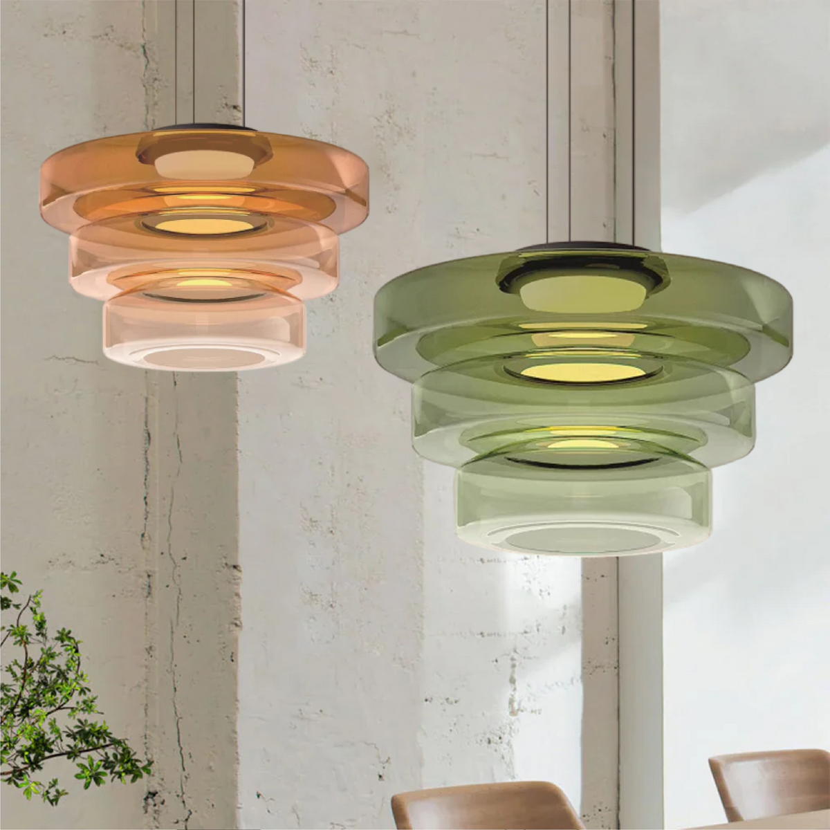 Hanglamp Glas Bauhaus – Gekleurde Glazen Bollen in 6 Maten