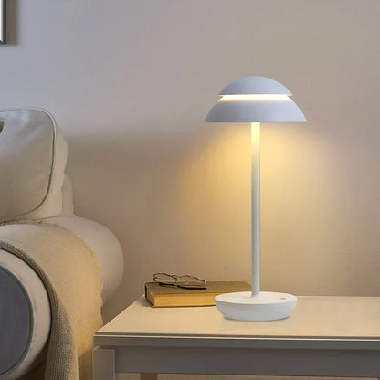 Oplaadbare Tafellamp Aluminium – Draadloze Dimbare LED Sfeerlamp, Slank Design