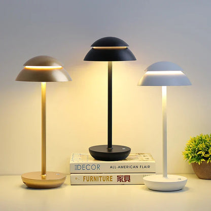 Oplaadbare Tafellamp Aluminium – Draadloze Dimbare LED Sfeerlamp, Slank Design