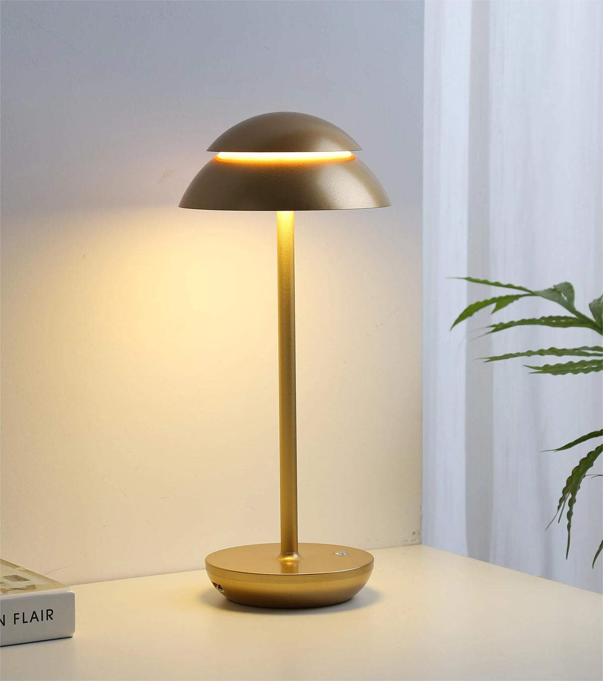 Oplaadbare Tafellamp Aluminium – Draadloze Dimbare LED Sfeerlamp, Slank Design