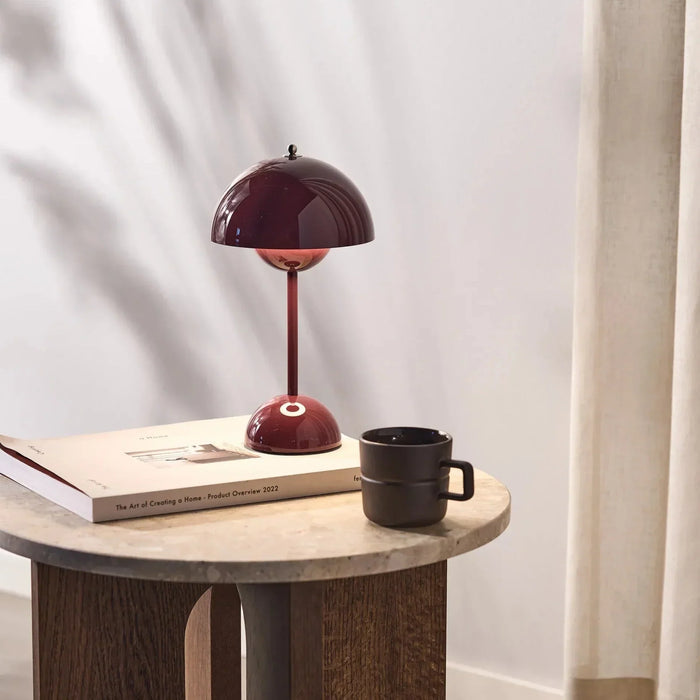 Mushroom Pod Tafellamp Oplaadbaar – Draadloze Dimbare LED Nachtlamp met Touch