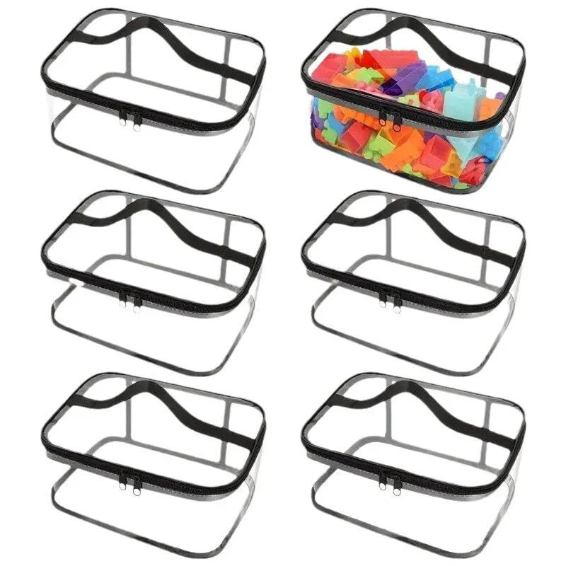 Transparante Opbergzak met Rits – Grote Speelgoed & Opberg Organizer, Set