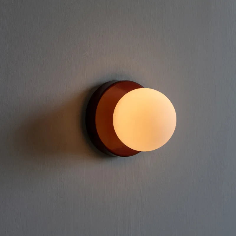 Wandlamp Macaron Gekleurd Glas – Moderne LED Sconce voor Slaapkamer & Hal