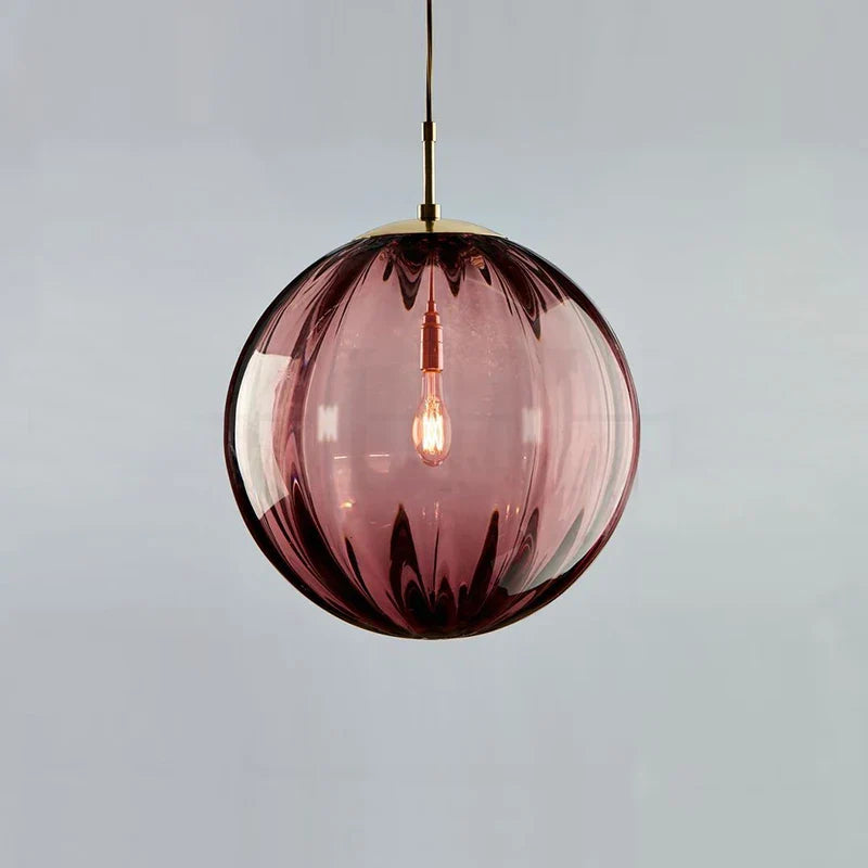 Hanglamp Glasbol Nordic – Kleurrijke Pendant voor Eetkamer & Woonkamer