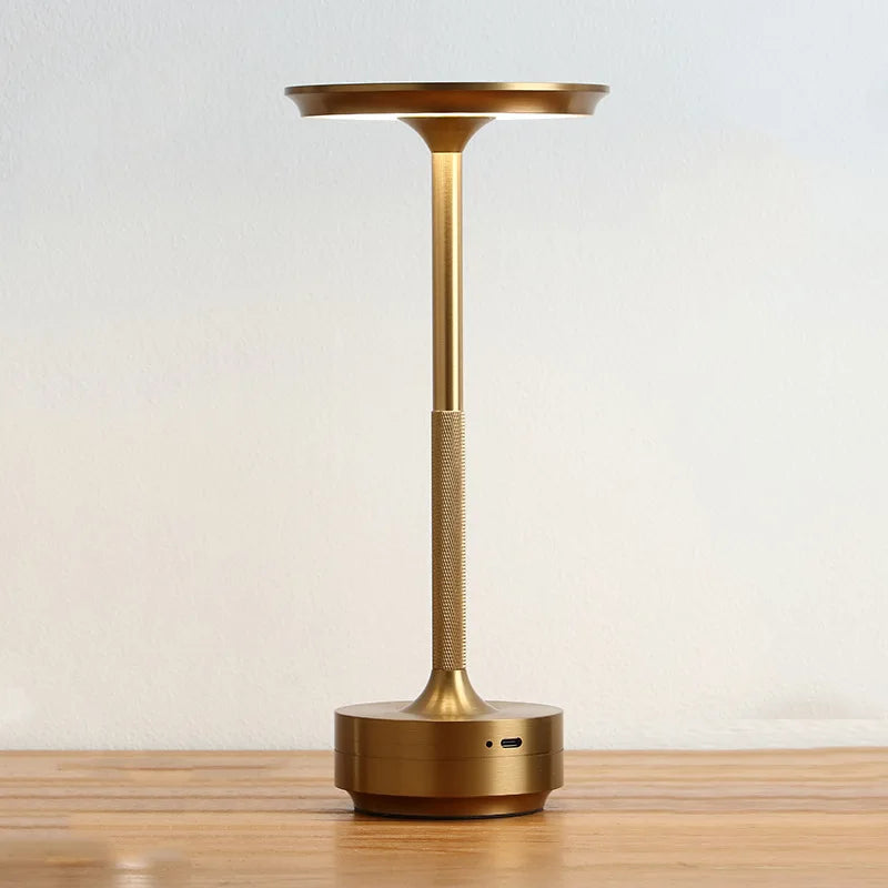 Oplaadbare Tafellamp Touch Dimbaar – Draadloze LED Sfeerlamp van Aluminium