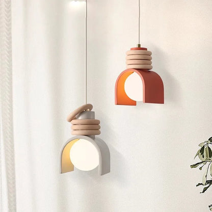 Hanglamp Wabi-Sabi – Japans Minimalistische Resin Plafondlamp voor Eetkamer
