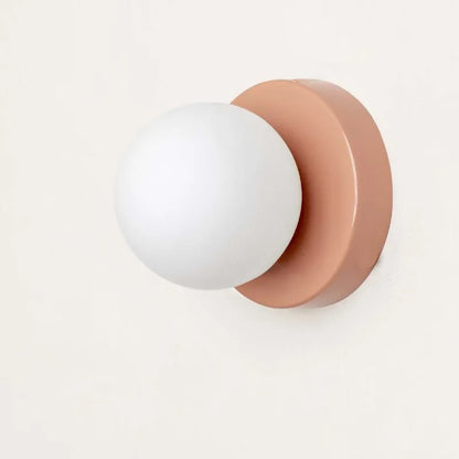 Wandlamp Macaron Gekleurd Glas – Moderne LED Sconce voor Slaapkamer & Hal