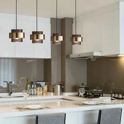 Hanglamp Messing Cilinder – Nordic Glazen Pendant voor Eetkamer