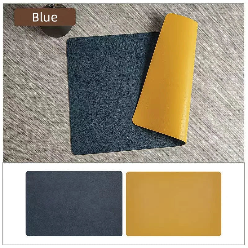 Placemats Dubbelzijdig Leerlook – Hittebestendige Waterdichte Placemats, Set van 4 of 6