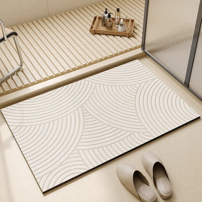 Badmat Absorberend Sneldrogend – Antislip Badkamermat, Diverse Formaten