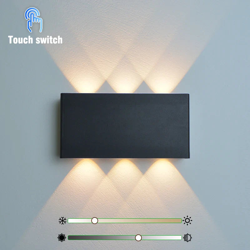 Oplaadbare Wandlamp Houtlook – Draadloze LED met 3 Lichtkleuren, Geen Boren Nodig
