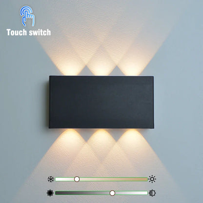 Oplaadbare Wandlamp Houtlook – Draadloze LED met 3 Lichtkleuren, Geen Boren Nodig