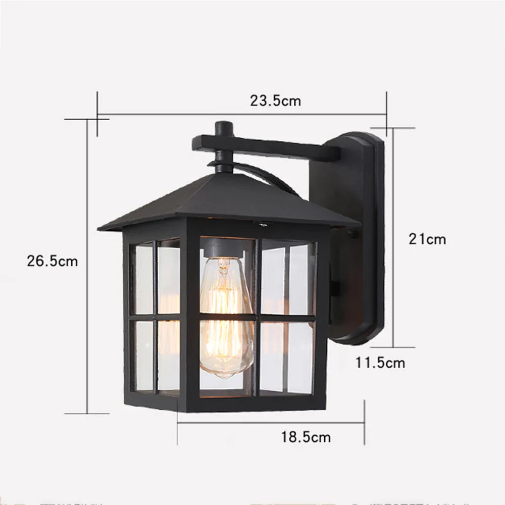Buitenlamp Wand Vintage – Klassieke E27 Wandlantaarn voor Gevel & Voordeur