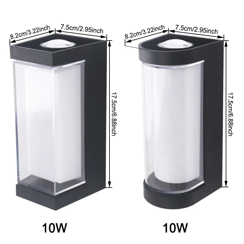 Buitenlamp Wand Up & Down – Waterdichte LED Wandlamp voor Gevel & Tuin