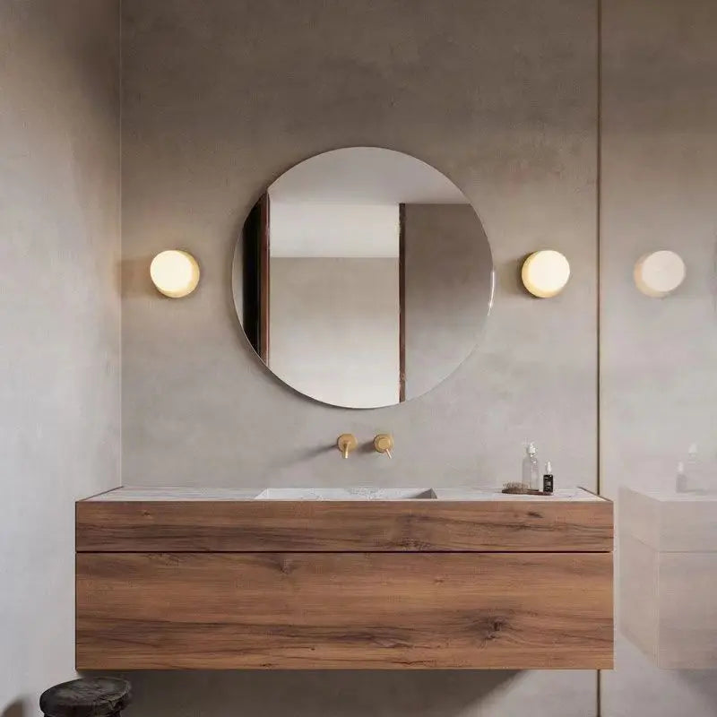 Wandlamp Glazen Bol – Minimalistische Nordic Sconce voor Badkamer & Slaapkamer