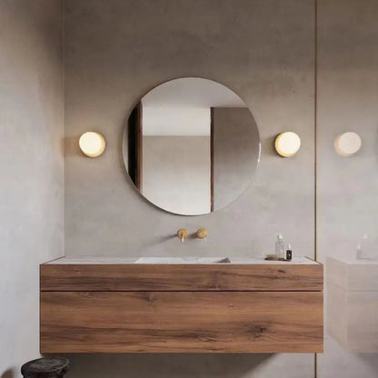 Wandlamp Glazen Bol – Minimalistische Nordic Sconce voor Badkamer & Slaapkamer