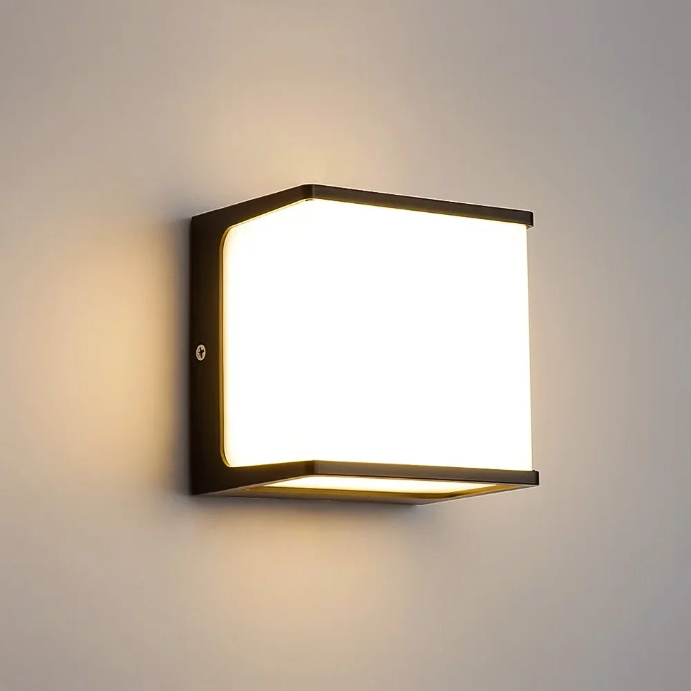 Buitenlamp Wand Kubus – Moderne Waterdichte LED Wandlamp voor Gevel & Tuin