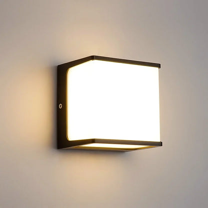 Buitenlamp Wand Kubus – Moderne Waterdichte LED Wandlamp voor Gevel & Tuin
