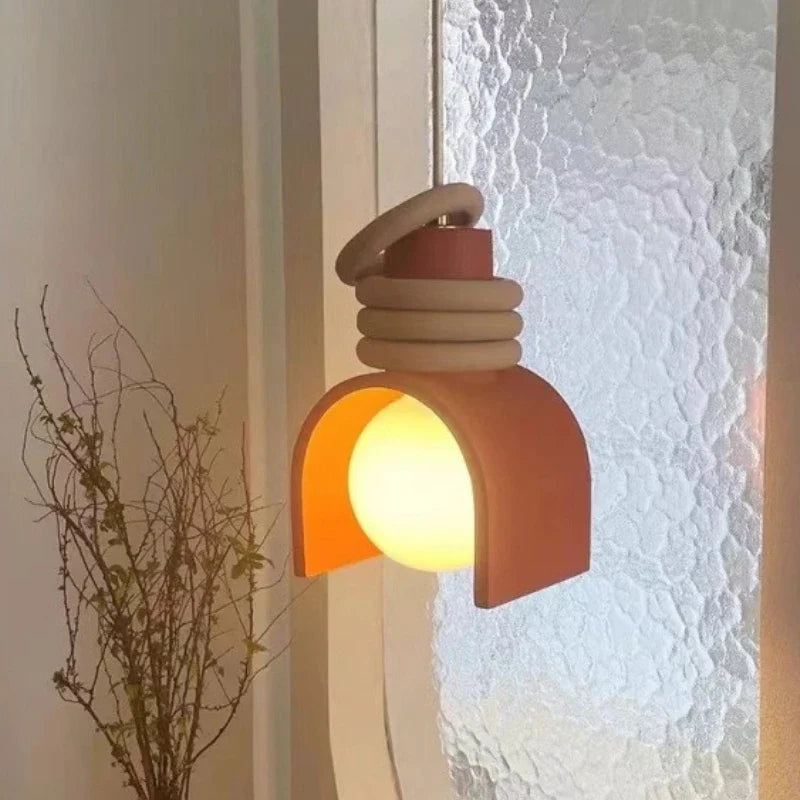 Hanglamp Wabi-Sabi – Japans Minimalistische Resin Plafondlamp voor Eetkamer