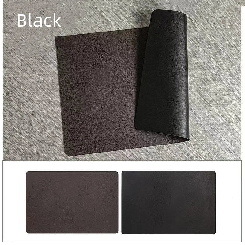 Placemats Dubbelzijdig Leerlook – Hittebestendige Waterdichte Placemats, Set van 4 of 6