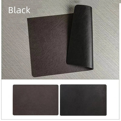 Placemats Dubbelzijdig Leerlook – Hittebestendige Waterdichte Placemats, Set van 4 of 6