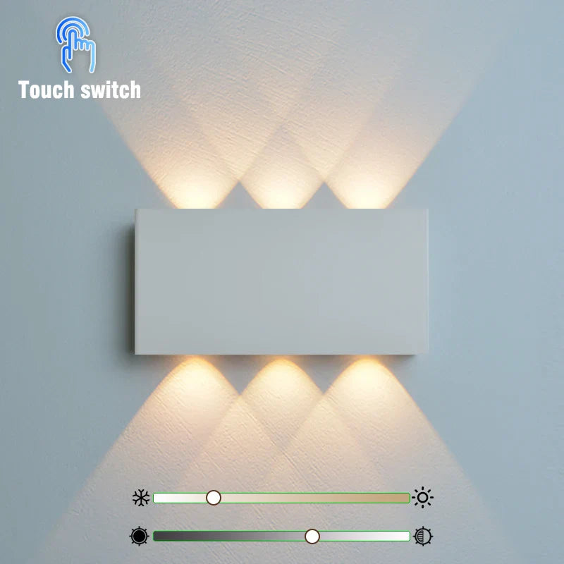 Oplaadbare Wandlamp Houtlook – Draadloze LED met 3 Lichtkleuren, Geen Boren Nodig