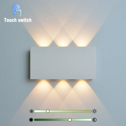Oplaadbare Wandlamp Houtlook – Draadloze LED met 3 Lichtkleuren, Geen Boren Nodig