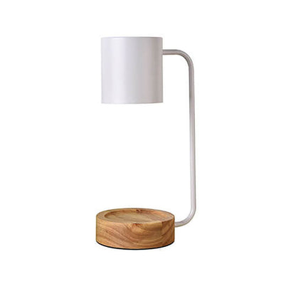Tafellamp Japandi Hout & Metaal – Minimalistische Dimbare Sfeerlamp