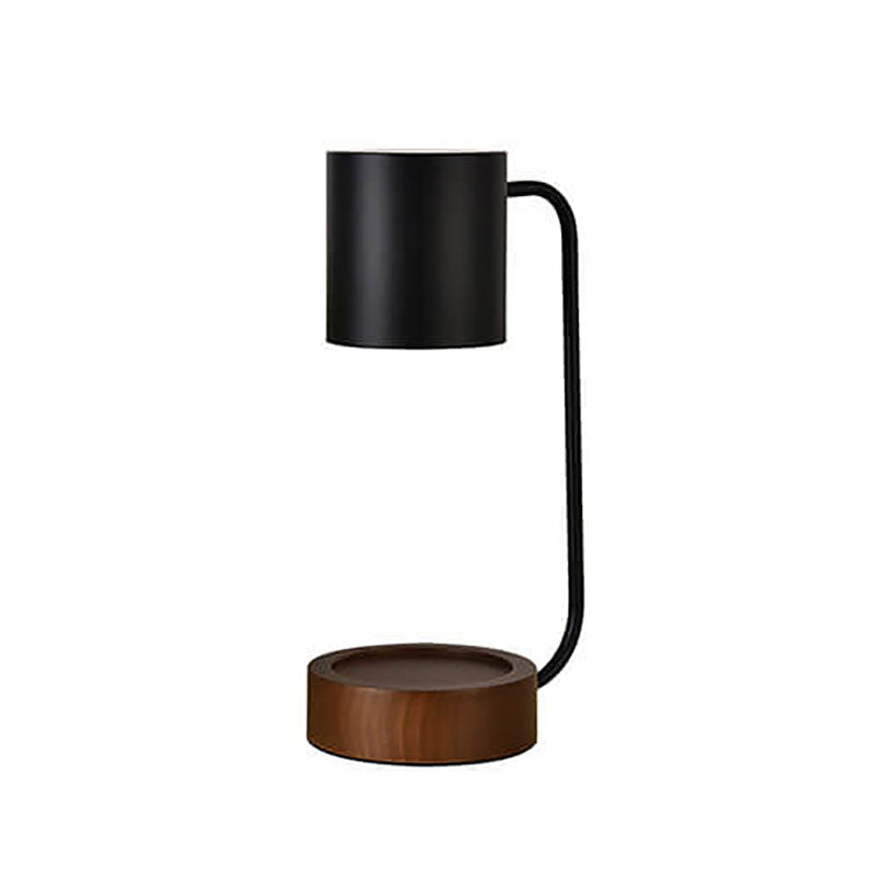 Kaarsverwarmer Lamp Japans Minimalistisch – Dimbare Wax Smeltlamp met Houten Voet