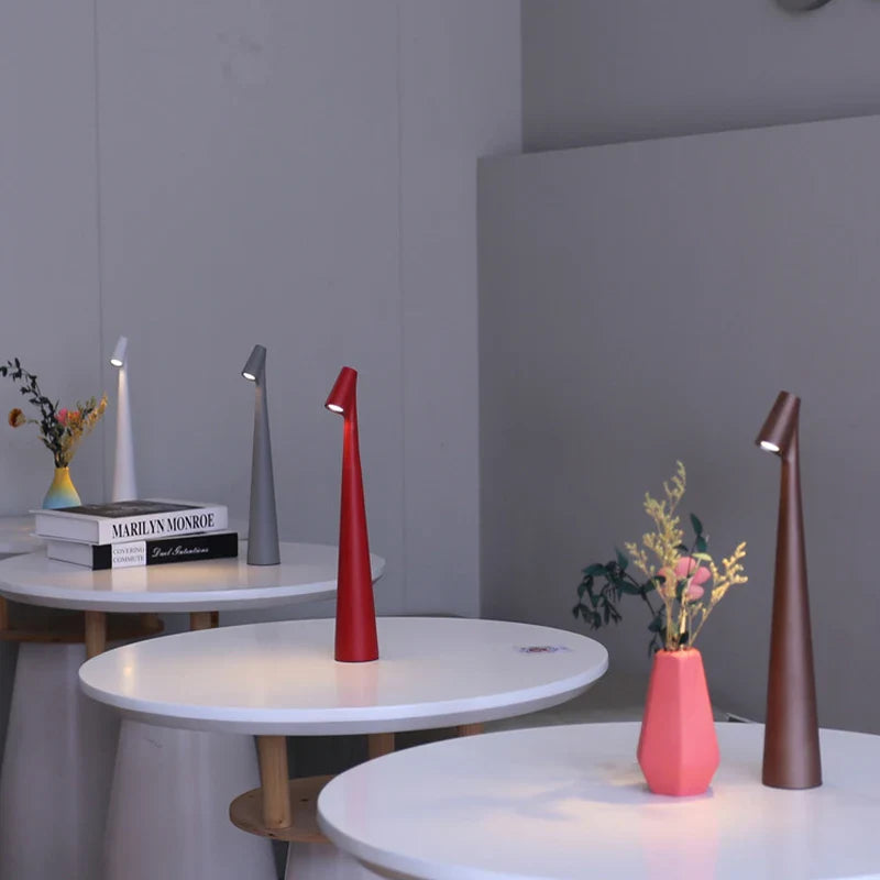 Tafellamp LED Oplaadbaar – Draadloze Dimbare Sfeerlamp met Touchbediening