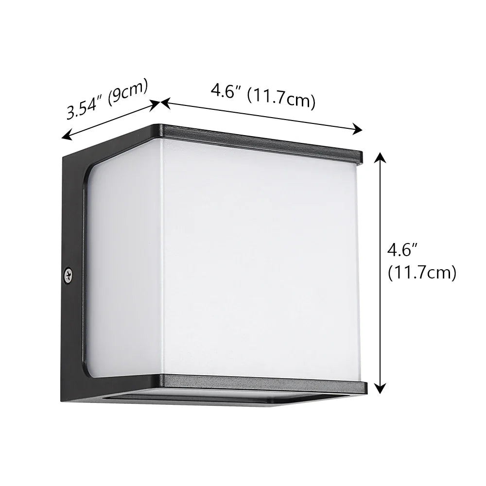 Buitenlamp Wand Kubus – Moderne Waterdichte LED Wandlamp voor Gevel & Tuin