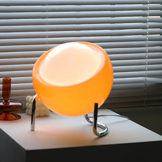 Bauhaus Tafellamp Glas – Retro Nordic Designlamp voor Dressoir & Bureau