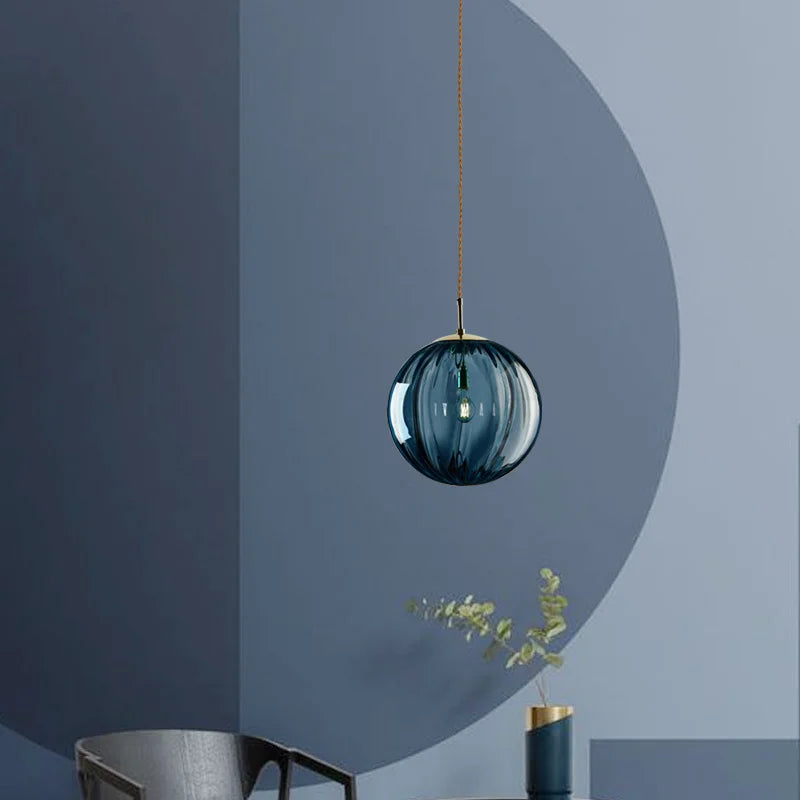 Hanglamp Glasbol Nordic – Kleurrijke Pendant voor Eetkamer & Woonkamer